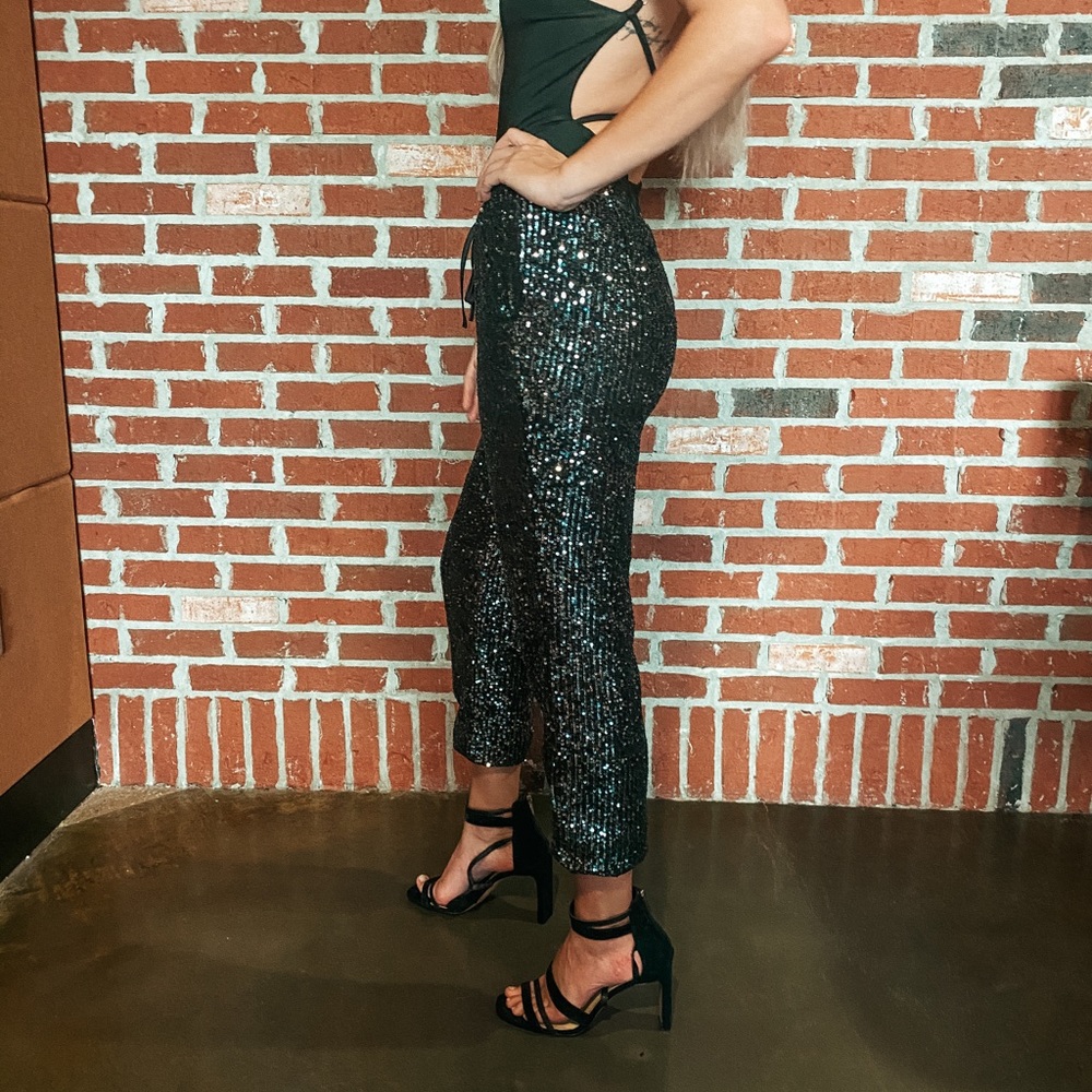 Sequin Joggers
